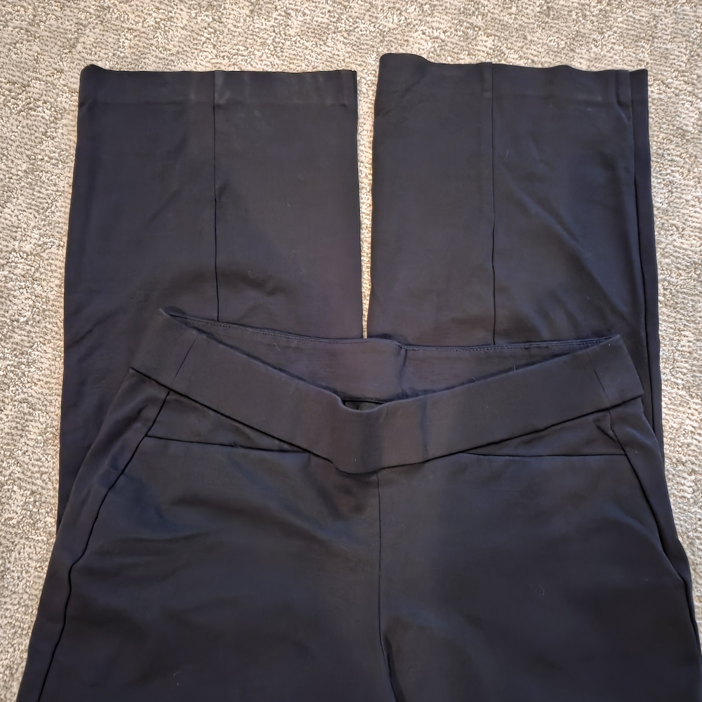 Lane Bryant Black Wide-Leg Ponte Pull-on Pants 14/16 Long
